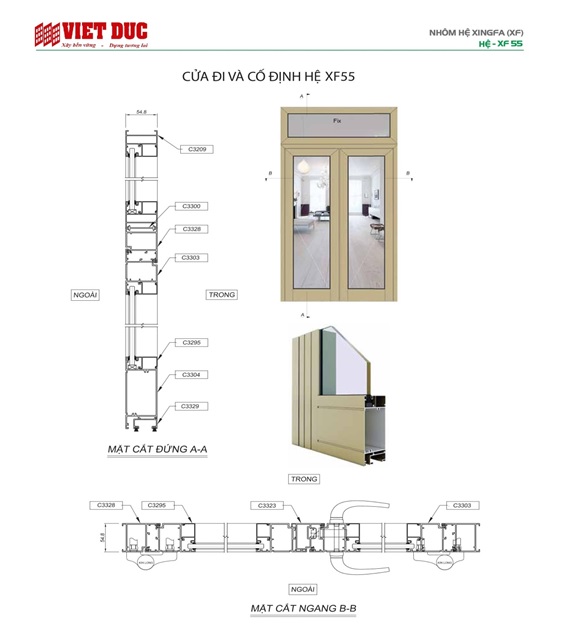 cửa đi hai cánh mở quay 01