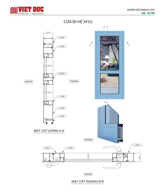 cửa đi một cánh mở quay