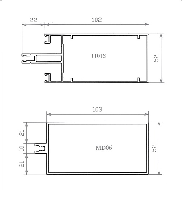 vách mặt dựng hệ VP1100 02